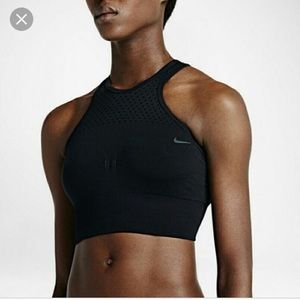 Nike High Neck Sports Bra (black)